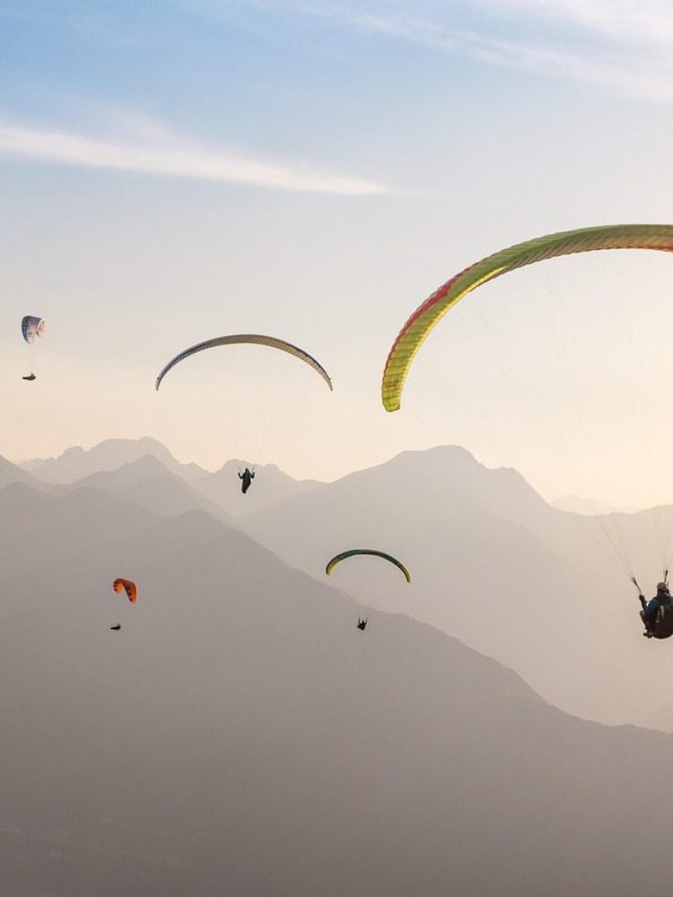paragliding, nature, sunset, flying, paraglider